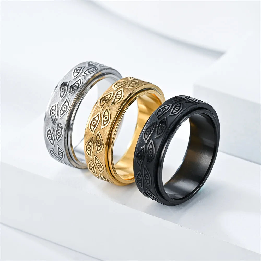 Men's Demon Eye Spinner Ring